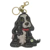 Key Fob/Coin Purse - Cocker Black