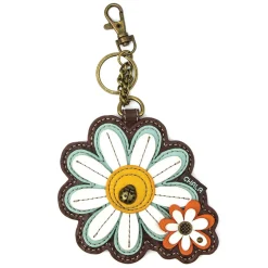 Key Fob/Coin Purse - Daisy