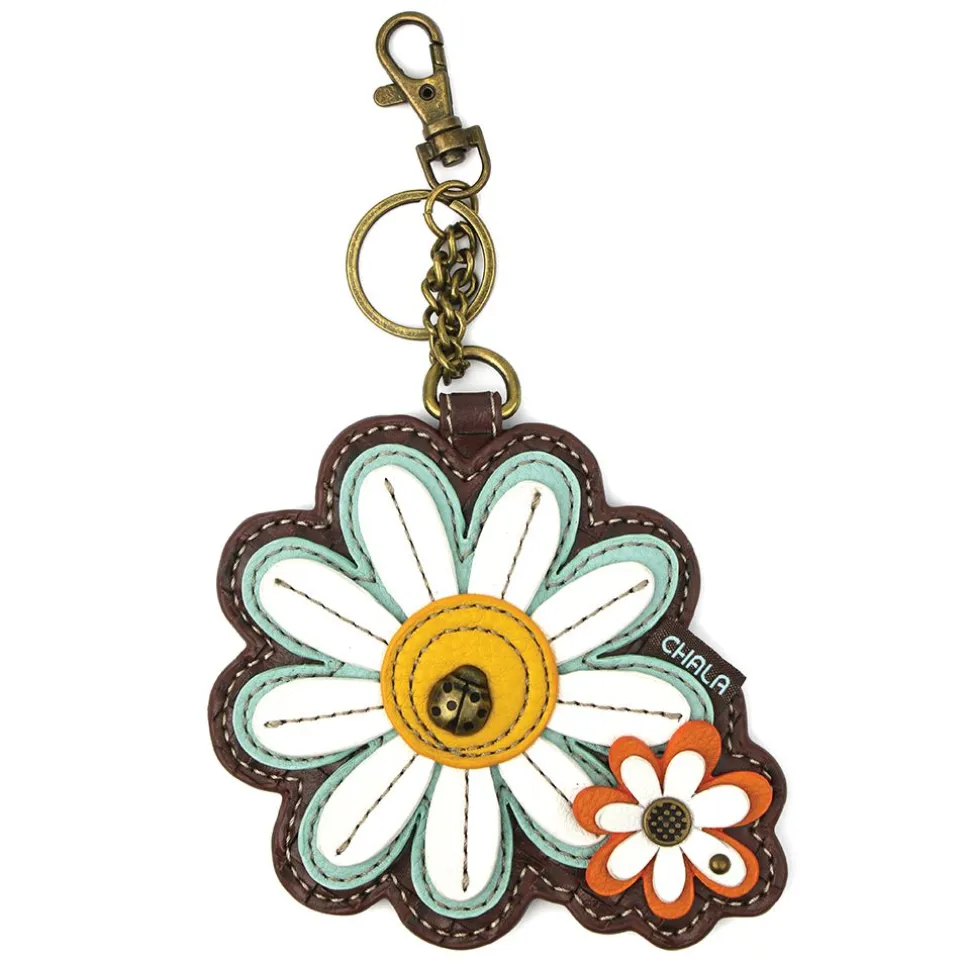 Key Fob/Coin Purse - Daisy