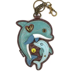 Key Fob/Coin Purse - Dolphin