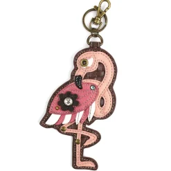Key Fob/Coin Purse - Flamingo