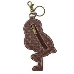 Key Fob/Coin Purse - Flamingo