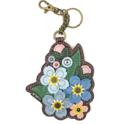 Key Fob/Coin Purse - Forget Me Not