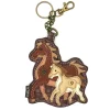 Key Fob/Coin Purse - Horse Family