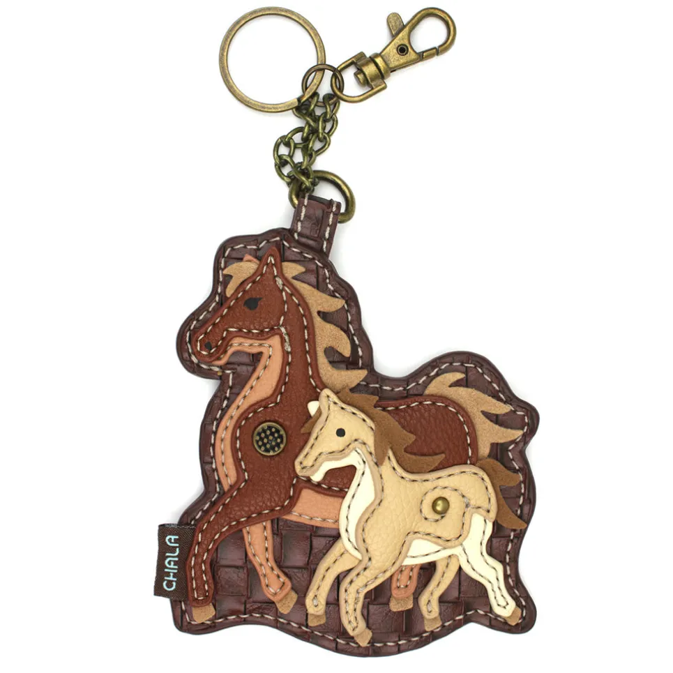 Key Fob/Coin Purse - Horse Family