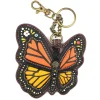 Key Fob/Coin Purse - Monarch Butterfly