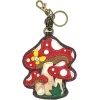 Key Fob/Coin Purse - Mushrooms