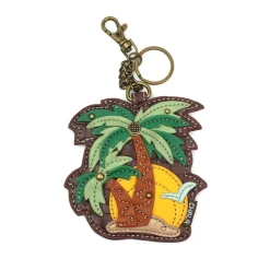 Key Fob/Coin Purse - Palm Tree