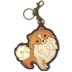 Key Fob/Coin Purse - Pomeranian
