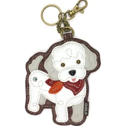 Key Fob/Coin Purse - Poodle A