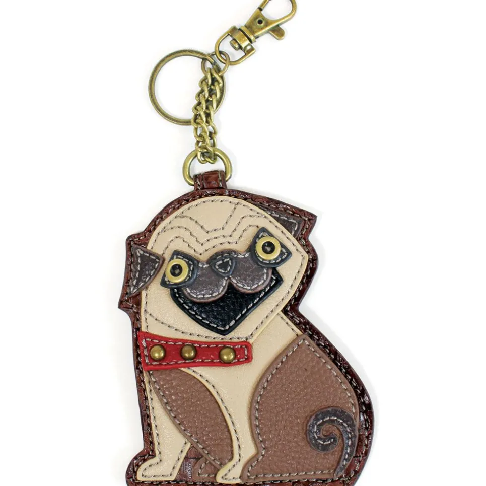 Key Fob/Coin Purse - Pug