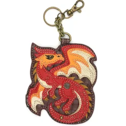 Key Fob/Coin Purse - Red Dragon