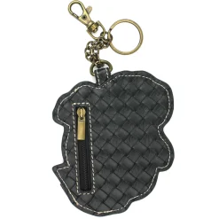 Key Fob/Coin Purse - Red Poppy