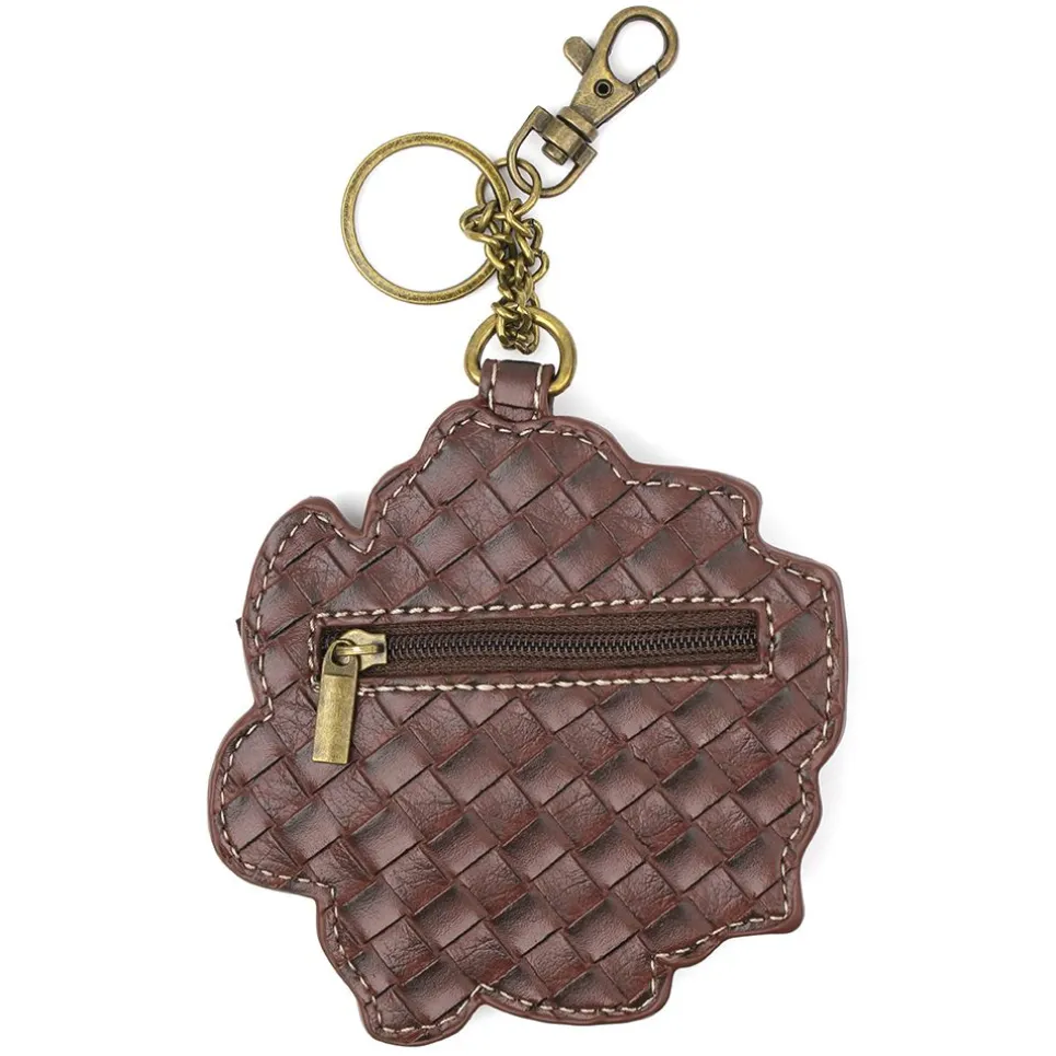 Key Fob/Coin Purse - Rose - red