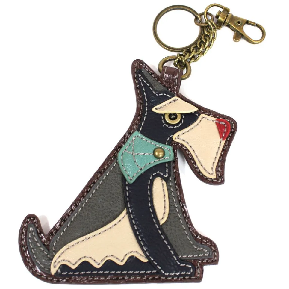 Key Fob/Coin Purse - Schnauzer