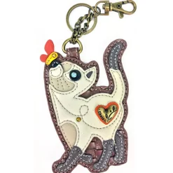 Key Fob/Coin Purse - Slim Cat