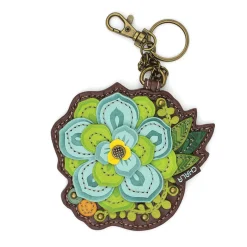 Key Fob/Coin Purse - Succulent