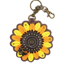 Key Fob/Coin Purse - Sunflower