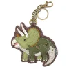 Key Fob/Coin Purse - Triceratops