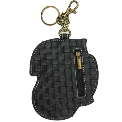 Key Fob/Coin Purse - Turquoise Dragon