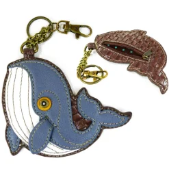 Key Fob/Coin Purse - Whale