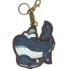 Key Fob/Coin Purse - Whale Family