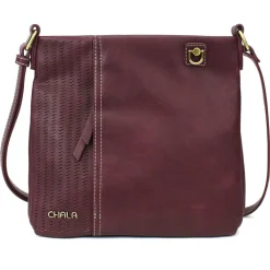 Lasercut Crossbody - Plum