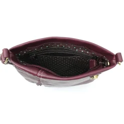 Lasercut Crossbody - Plum