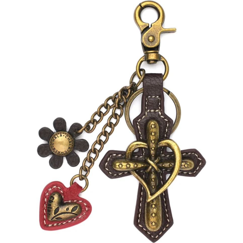 Metal Charming Keychain - Cross