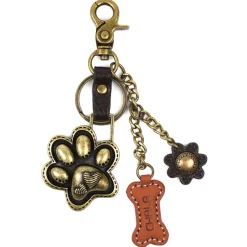 Metal Charming Keychain - Paw Print