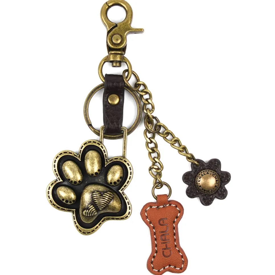 Metal Charming Keychain - Paw Print
