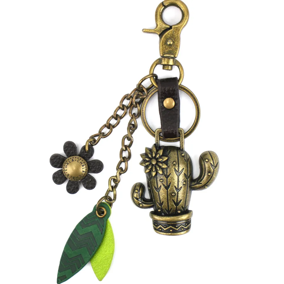 Metal Charming Keychain - Cactus