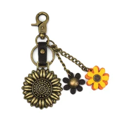 Metal Charming Keychain - Sunflower
