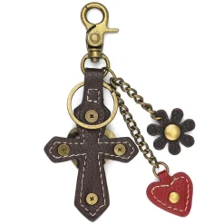 Metal Charming Keychain - Cross