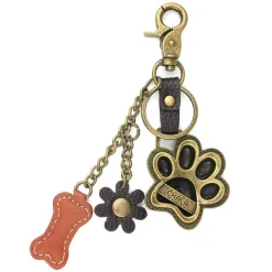 Metal Charming Keychain - Paw Print