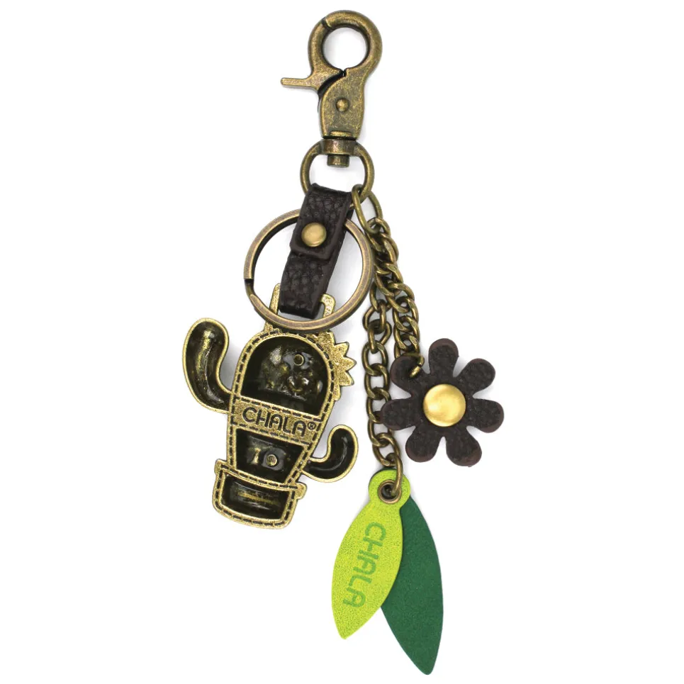 Metal Charming Keychain - Cactus
