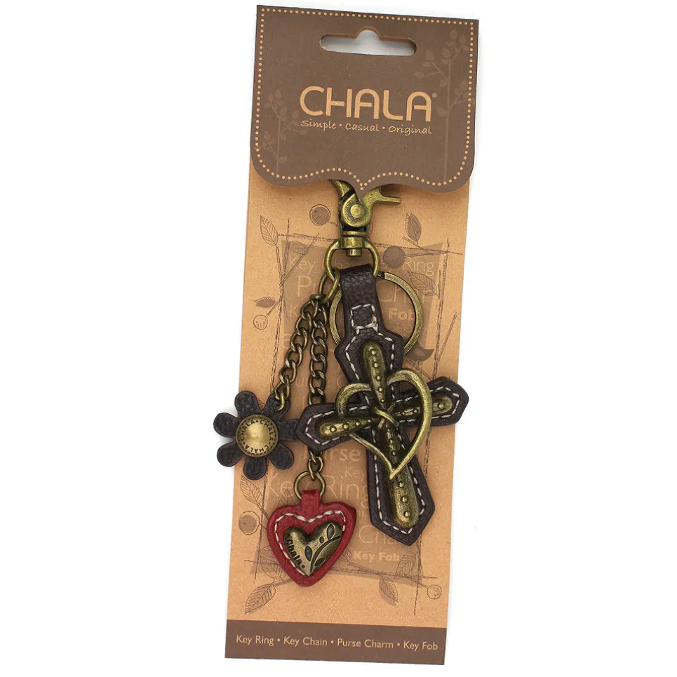 Metal Charming Keychain - Cross
