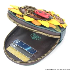Mini Coin Purse Keychain - Sunflower