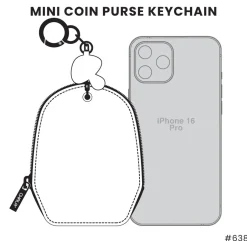 Mini Coin Purse Keychain - Daisy