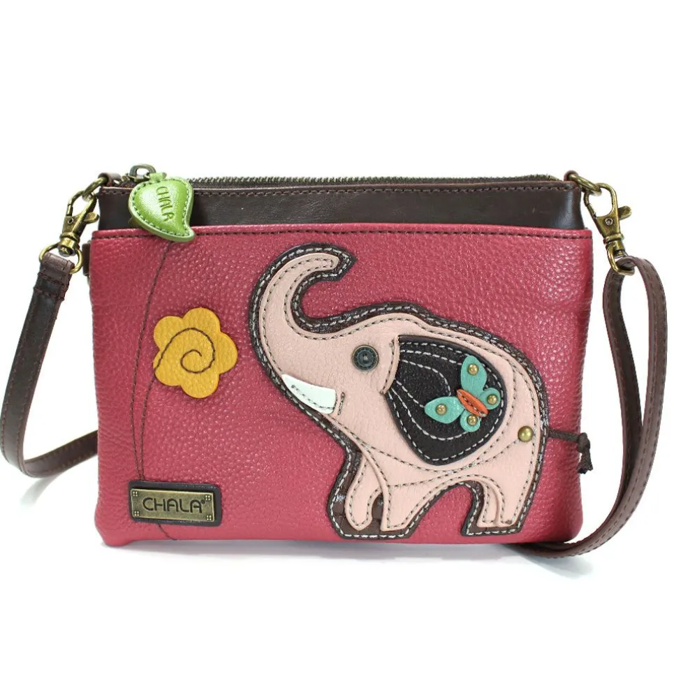 Mini Crossbody - Pink Elephant
