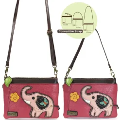 Mini Crossbody - Pink Elephant