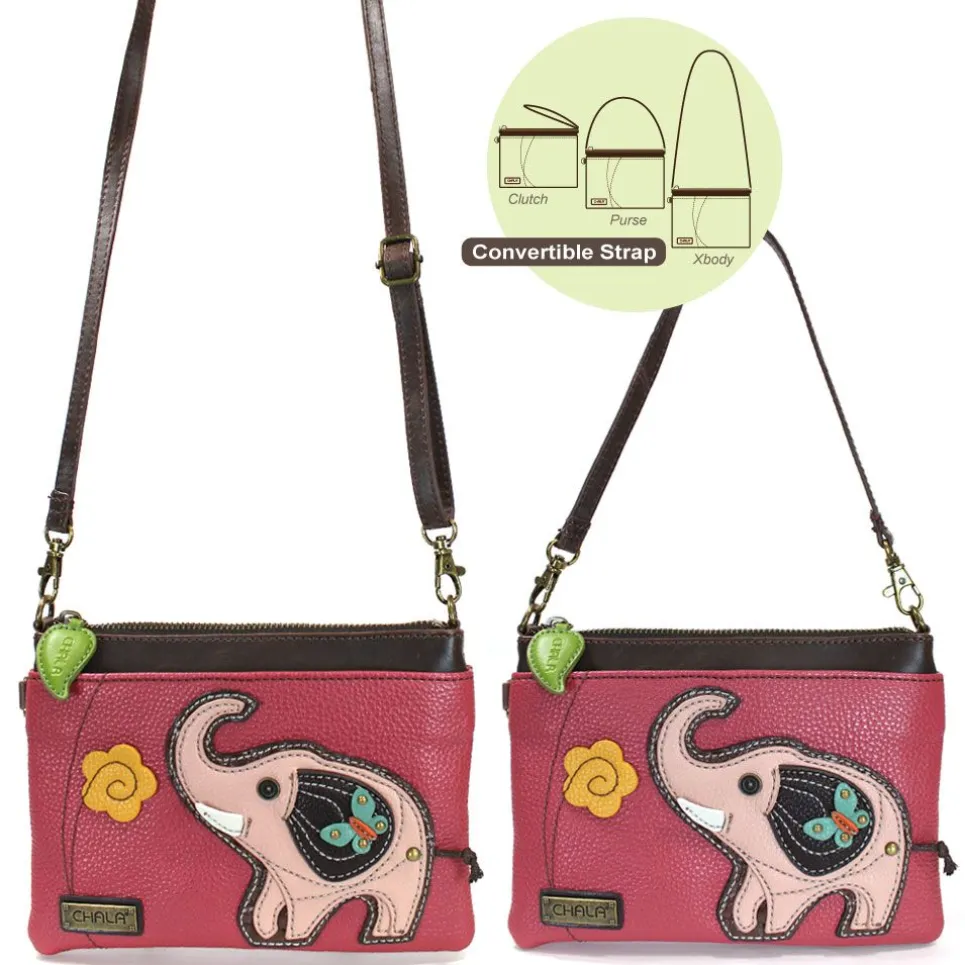 Mini Crossbody - Pink Elephant