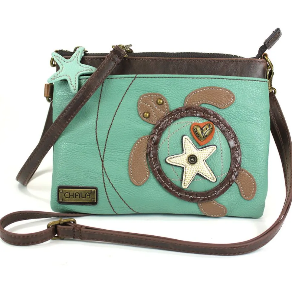 Mini Crossbody - Sea Turtle (Teal)