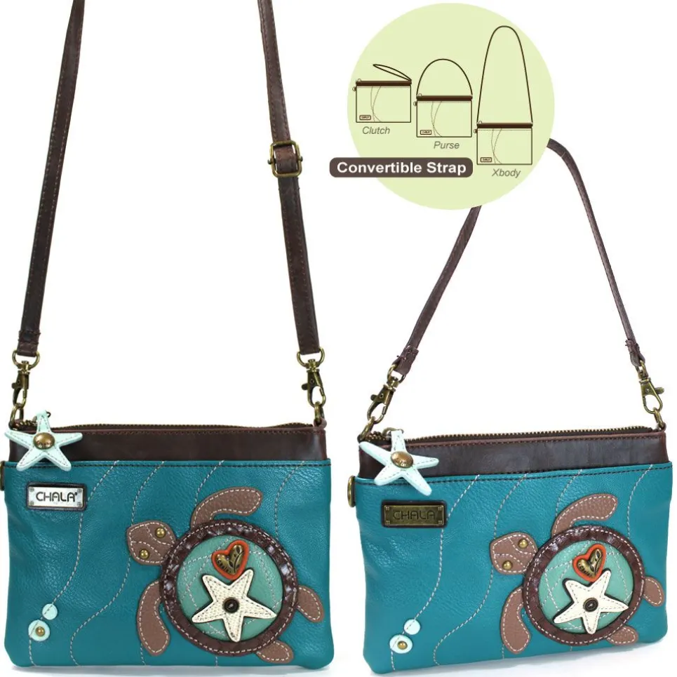 Mini Crossbody - Sea Turtle (Turquoise)