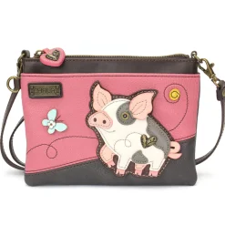 Mini Crossbody - Spotted Pink Pig