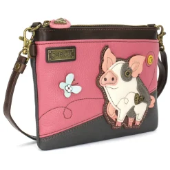 Mini Crossbody - Spotted Pink Pig
