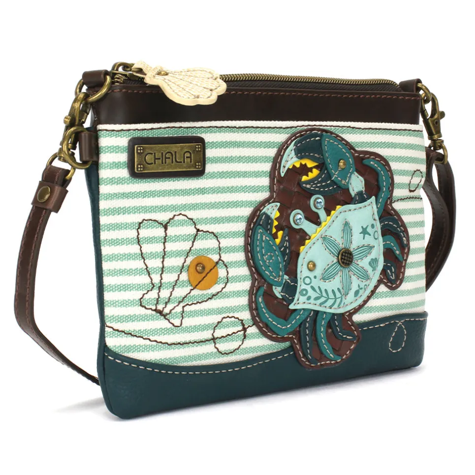 Mini Crossbody - Teal Crab