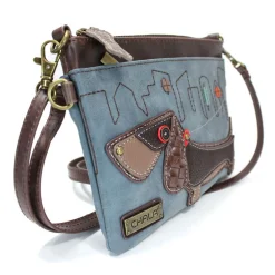 Mini Crossbody - Wiener Dog (Indigo)