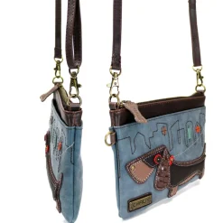 Mini Crossbody - Wiener Dog (Indigo)