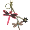Mini Keychain - Dragonfly - Pink